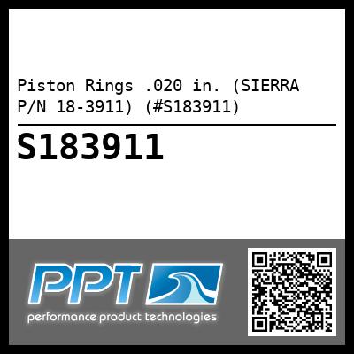 Piston Rings .020 in. (SIERRA P/N 18-3911) (#S183911)