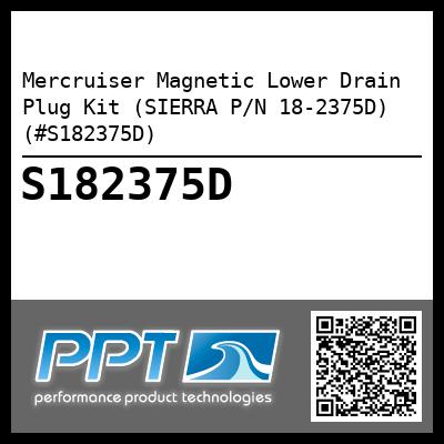 Mercruiser Magnetic Lower Drain Plug Kit (SIERRA P/N 18-2375D) (#S182375D)