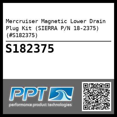 Mercruiser Magnetic Lower Drain Plug Kit (SIERRA P/N 18-2375) (#S182375)