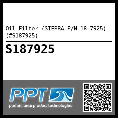 Oil Filter (SIERRA P/N 18-7925) (#S187925)