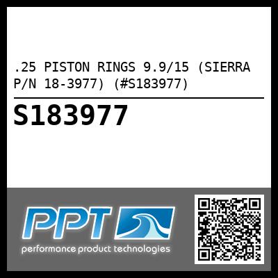 .25 PISTON RINGS 9.9/15 (SIERRA P/N 18-3977) (#S183977)