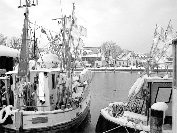 Winter boating port