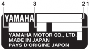 Yamaha serial number