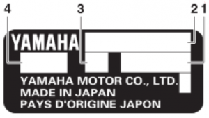 Yamaha Vin Chart