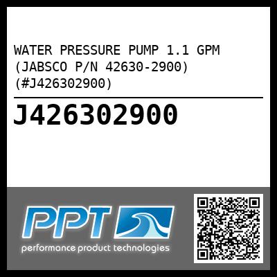 WATER PRESSURE PUMP 1.1 GPM (JABSCO P/N 42630-2900) (#J426302900)
