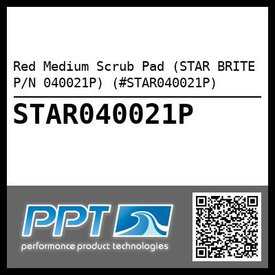 Red Medium Scrub Pad (STAR BRITE P/N 040021P) (#STAR040021P)
