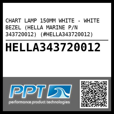 CHART LAMP 150MM WHITE - WHITE BEZEL (HELLA MARINE P/N 343720012) (#HELLA343720012)