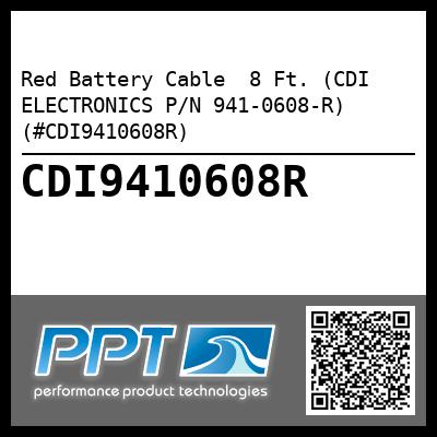 Red Battery Cable  8 Ft. (CDI ELECTRONICS P/N 941-0608-R) (#CDI9410608R)