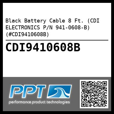 Black Battery Cable 8 Ft. (CDI ELECTRONICS P/N 941-0608-B) (#CDI9410608B)