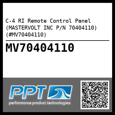 C-4 RI Remote Control Panel (MASTERVOLT INC P/N 70404110) (#MV70404110)