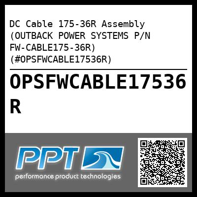 DC Cable 175-36R Assembly (OUTBACK POWER SYSTEMS P/N FW-CABLE175-36R) (#OPSFWCABLE17536R)