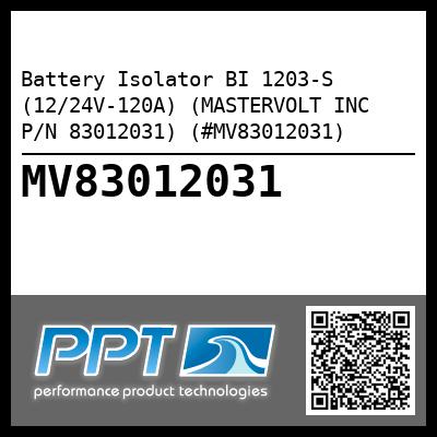 Battery Isolator BI 1203-S (12/24V-120A) (MASTERVOLT INC P/N 83012031) (#MV83012031)