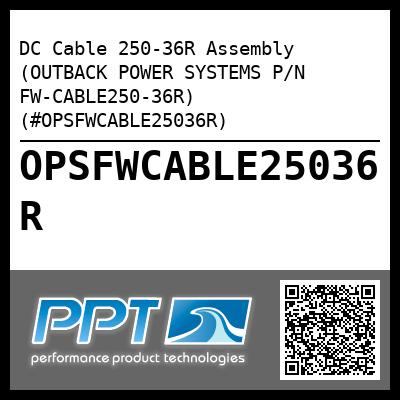 DC Cable 250-36R Assembly (OUTBACK POWER SYSTEMS P/N FW-CABLE250-36R) (#OPSFWCABLE25036R)