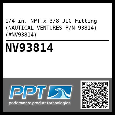 1/4 in. NPT x 3/8 JIC Fitting (NAUTICAL VENTURES P/N 93814) (#NV93814)