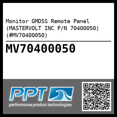 Monitor GMDSS Remote Panel (MASTERVOLT INC P/N 70400050) (#MV70400050)