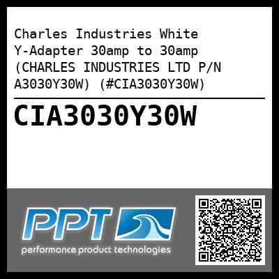 Charles Industries White Y-Adapter 30amp to 30amp (CHARLES INDUSTRIES LTD P/N A3030Y30W) (#CIA3030Y30W)