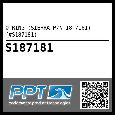 O-RING (SIERRA P/N 18-7181) (#S187181)