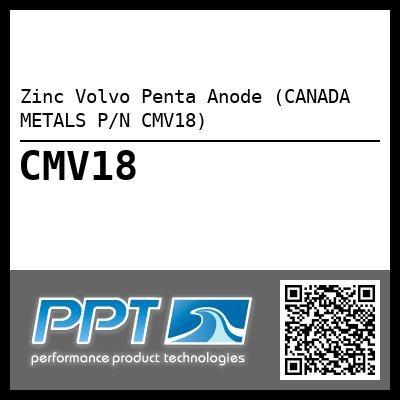 Zinc Volvo Penta Anode (CANADA METALS P/N CMV18)