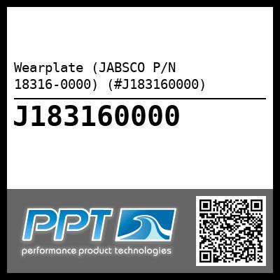 Wearplate (JABSCO P/N 18316-0000) (#J183160000)
