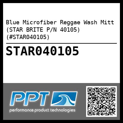 Blue Microfiber Reggae Wash Mitt (STAR BRITE P/N 40105) (#STAR040105)