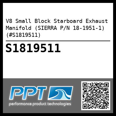 V8 Small Block Starboard Exhaust Manifold (SIERRA P/N 18-1951-1) (#S1819511)