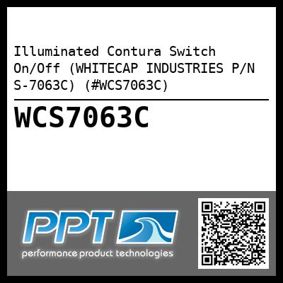 Illuminated Contura Switch On/Off (WHITECAP INDUSTRIES P/N S-7063C) (#WCS7063C)