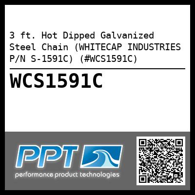 3 ft. Hot Dipped Galvanized Steel Chain (WHITECAP INDUSTRIES P/N S-1591C) (#WCS1591C)