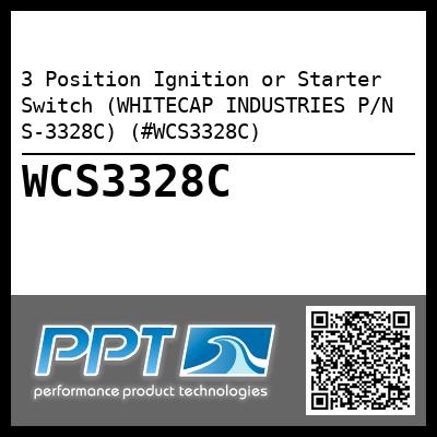 3 Position Ignition or Starter Switch (WHITECAP INDUSTRIES P/N S-3328C) (#WCS3328C)