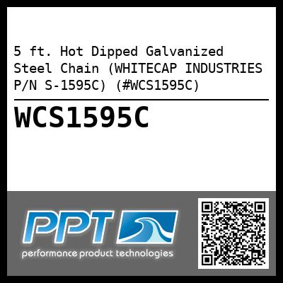 5 ft. Hot Dipped Galvanized Steel Chain (WHITECAP INDUSTRIES P/N S-1595C) (#WCS1595C)