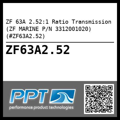 ZF 63A 2.52:1 Ratio Transmission (ZF MARINE P/N 3312001020) (#ZF63A2.52)