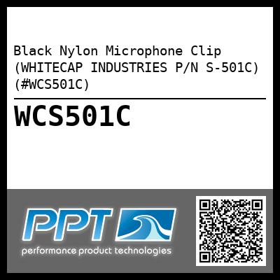 Black Nylon Microphone Clip (WHITECAP INDUSTRIES P/N S-501C) (#WCS501C)