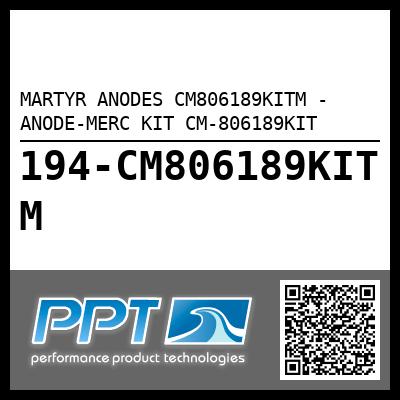 MARTYR ANODES CM806189KITM - ANODE-MERC KIT CM-806189KIT