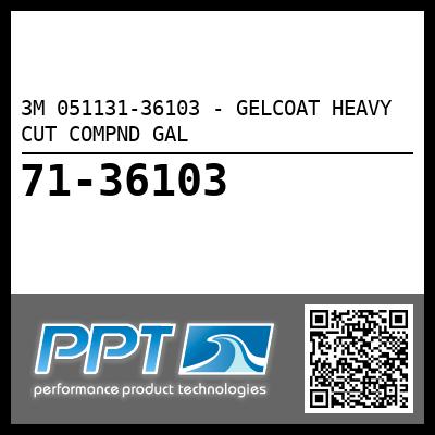 3M 051131-36103 - GELCOAT HEAVY CUT COMPND GAL