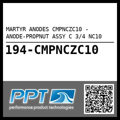 MARTYR ANODES CMPNCZC10 - ANODE-PROPNUT ASSY C 3/4 NC10