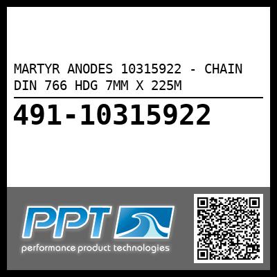 MARTYR ANODES 10315922 - CHAIN DIN 766 HDG 7MM X 225M