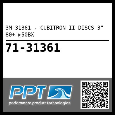 3M 31361 - CUBITRON II DISCS 3" 80+ @50BX