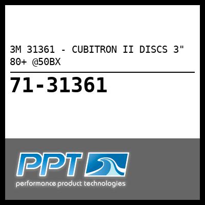 3M CUBITRON II DISCS 3" 80+ @50BX (31361) 3M CUBITRON II DISCS 3" 80+ @50BX (31361)