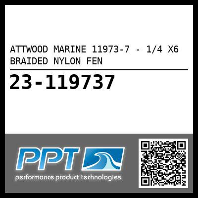 ATTWOOD MARINE 11973-7 - 1/4 X6  BRAIDED NYLON FEN