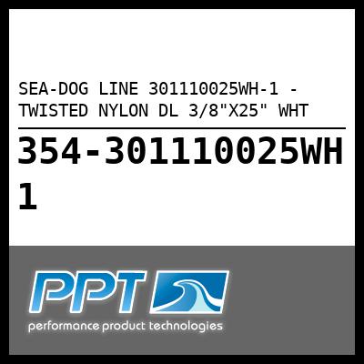 SEA-DOG LINE TWISTED NYLON DL 3/8"X25" WHT (301110025WH-1) SEA-DOG LINE TWISTED NYLON DL 3/8"X25" WHT (301110025WH-1)