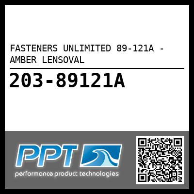 FASTENERS UNLIMITED 89-121A - AMBER LENSOVAL