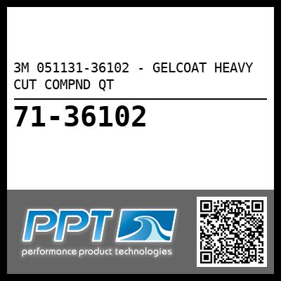 3M 051131-36102 - GELCOAT HEAVY CUT COMPND QT
