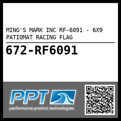 MING'S MARK INC RF-6091 - 6X9 PATIOMAT RACING FLAG