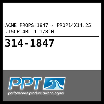 ACME PROPS PROP14X14.25 .15CP 4BL 1-1/8LH (1847) ACME PROPS PROP14X14.25 .15CP 4BL 1-1/8LH (1847)