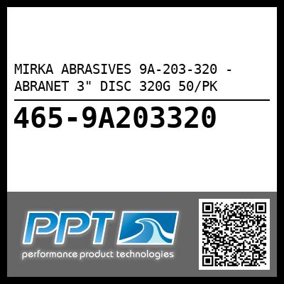 MIRKA ABRASIVES 9A-203-320 - ABRANET 3" DISC 320G 50/PK
