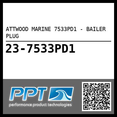 ATTWOOD MARINE 7533PD1 - BAILER PLUG