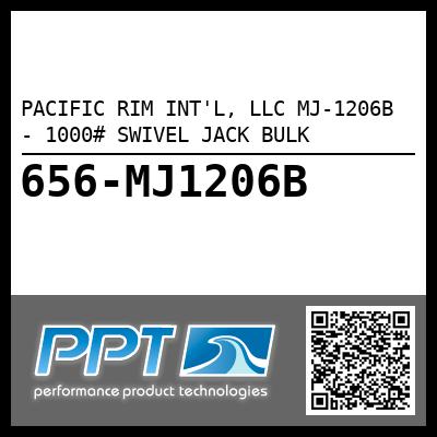 PACIFIC RIM INT'L, LLC MJ-1206B - 1000# SWIVEL JACK BULK
