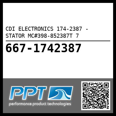 CDI ELECTRONICS 174-2387 - STATOR MC#398-852387T 7
