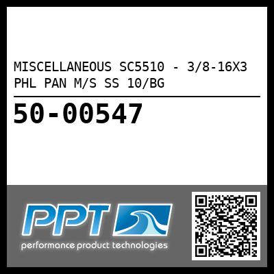 MISCELLANEOUS SC5510 - 3/8-16X3 PHL PAN M/S SS 10/BG