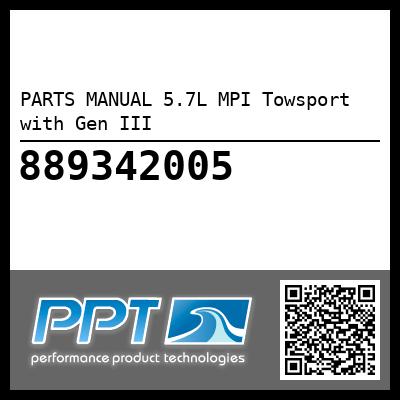 PARTS MANUAL 5.7L MPI Towsport with Gen III