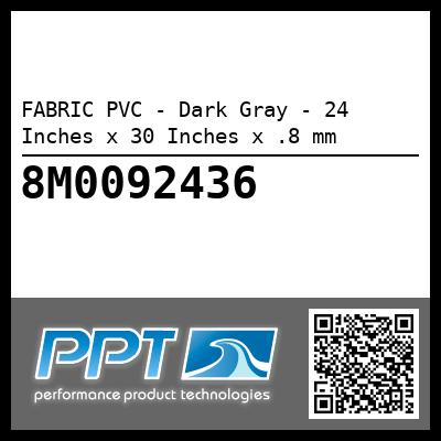 FABRIC PVC - Dark Gray - 24 Inches x 30 Inches x .8 mm